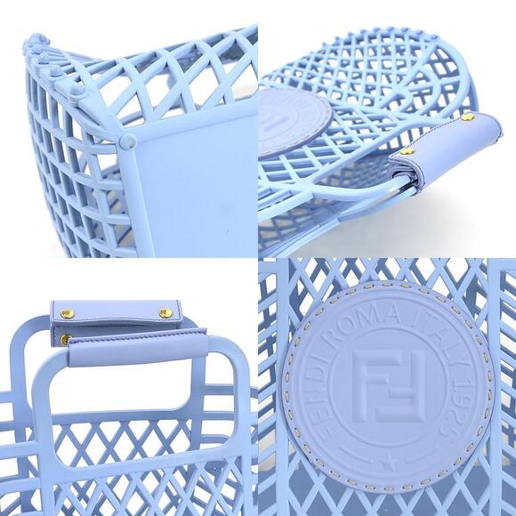 Fendi Basket Handbag Blue - Picture 4 of 5